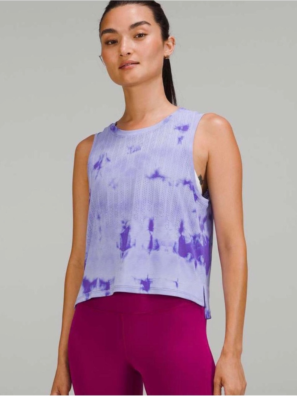 Lululemon Train to Be Tank -Purple Dye